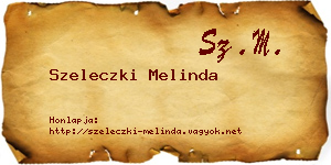 Szeleczki Melinda névjegykártya